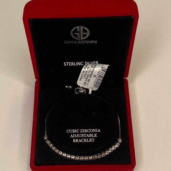 Adjustable Tennis Bracelet - CZ & Sterling Silver - Picture 4 of 9